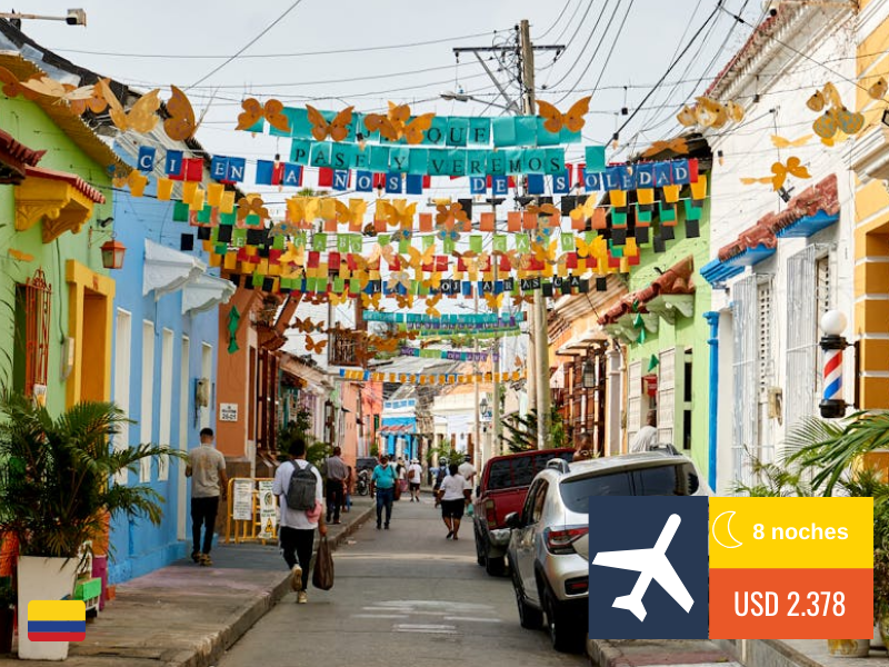 CARTAGENA Y SAN ANDRES – 08 NOCHES – 2026 ✈️🇨🇴