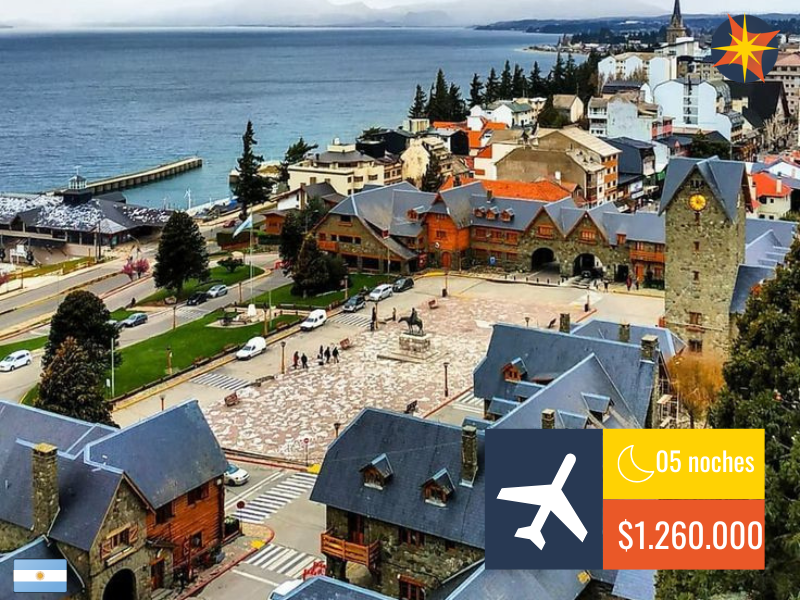 BARILOCHE AEREO – 05 NOCHES – 2026 ✈️