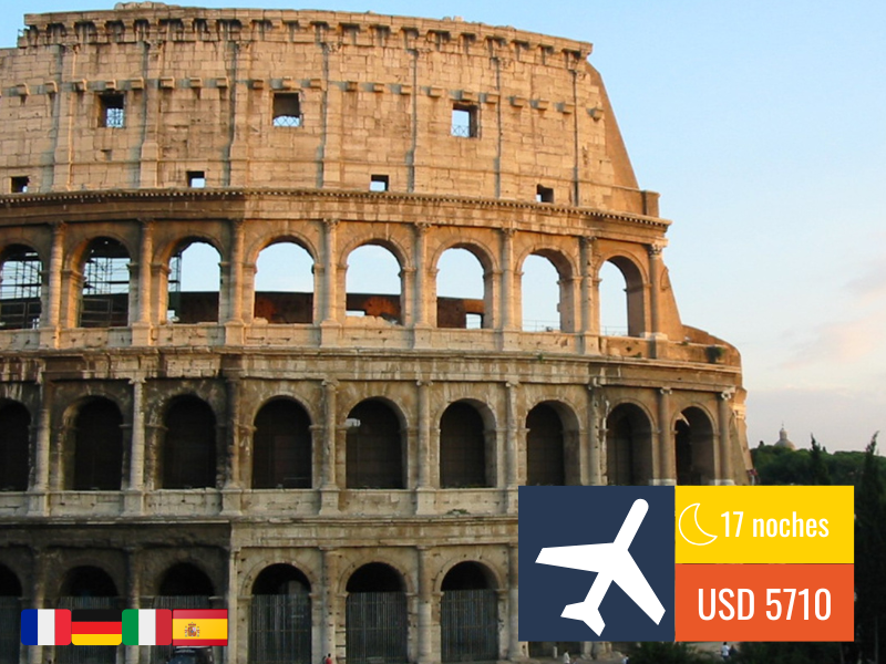 EUROPA MÁGICA – 17 NOCHES – 2025/2026 🇫🇷🇩🇪🇮🇹🇪🇸✈️