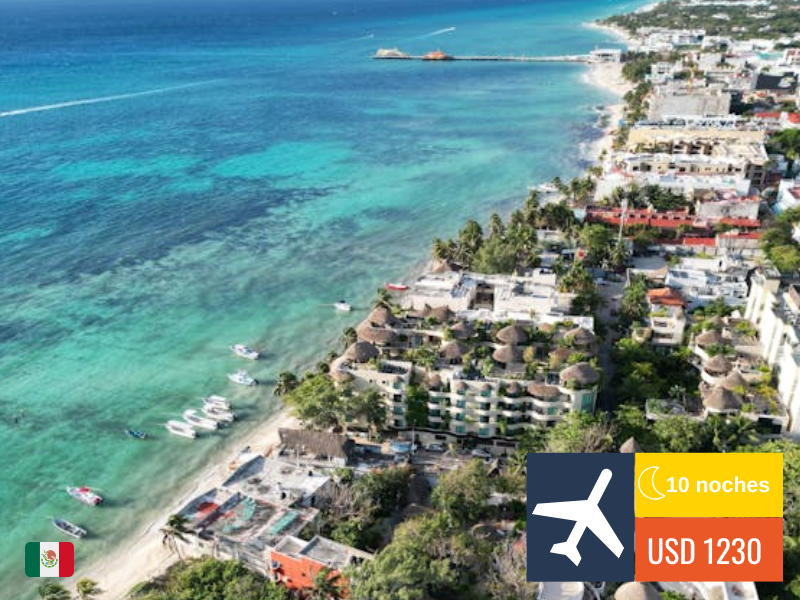 PLAYA DEL CARMEN – 10 NOCHES – 2025 ✈️🇲🇽